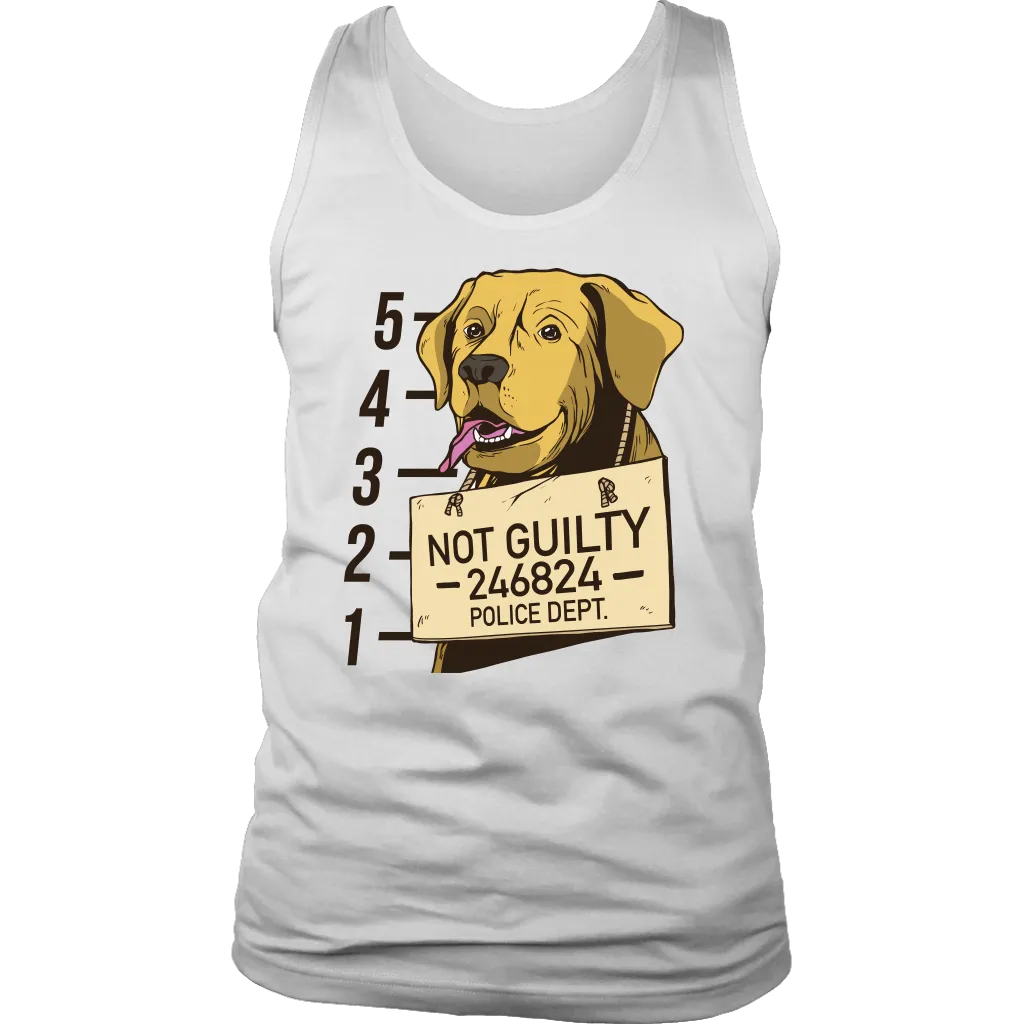Funny Dog T-shirt, Funny Gift for Dog Lover, Not Guilty Dog Shirt, Dog T-shirt