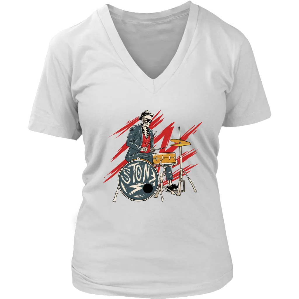 Funny Drummer T-shirt, Shirt for Drummer, Gift for Drummer, Skeleton Drummer Shirt