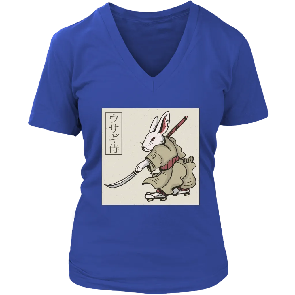 Funny Rabbit T-shirt, Funny Rabbit Gift, Rabbit Samurai T-shirt, Samurai Rabbit Shirt
