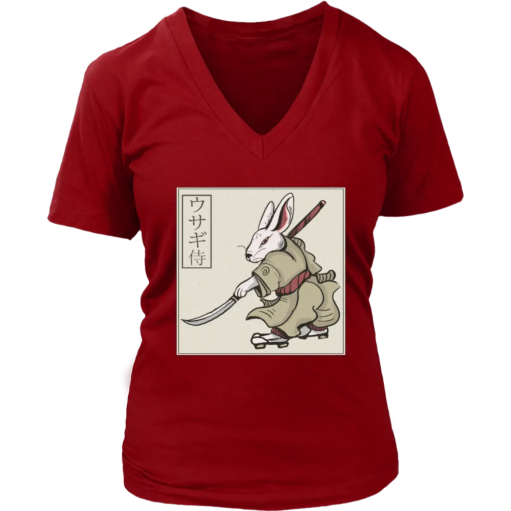 Funny Rabbit T-shirt, Funny Rabbit Gift, Rabbit Samurai T-shirt, Samurai Rabbit Shirt