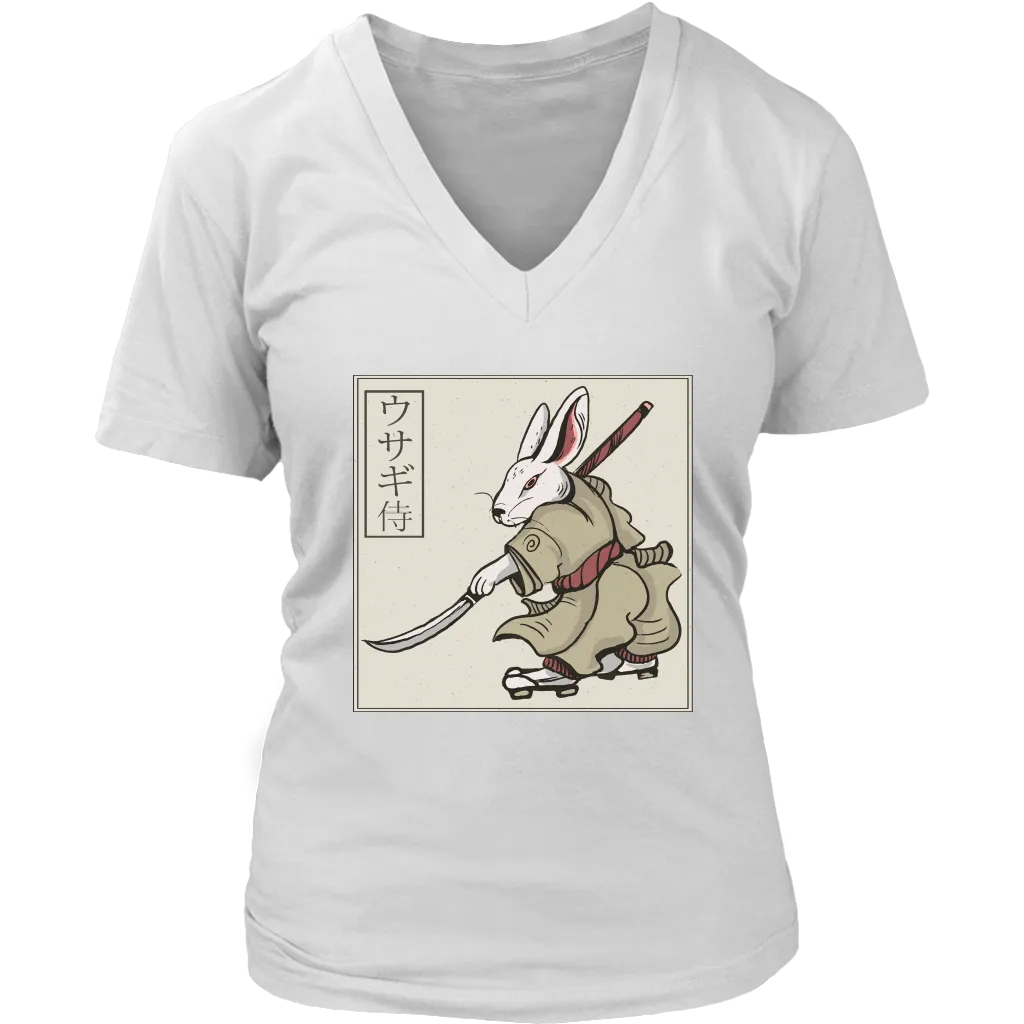 Funny Rabbit T-shirt, Funny Rabbit Gift, Rabbit Samurai T-shirt, Samurai Rabbit Shirt