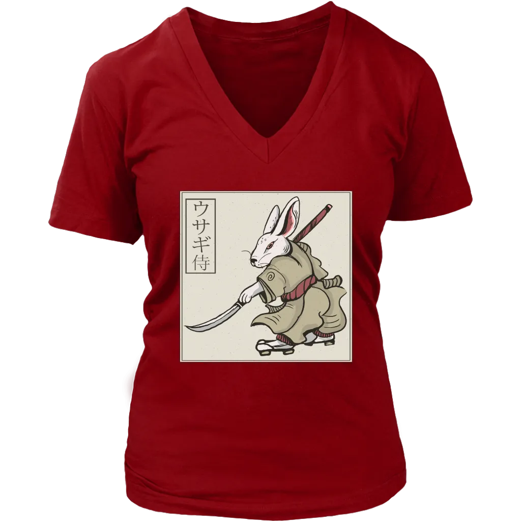 Funny Rabbit T-shirt, Funny Rabbit Gift, Rabbit Samurai T-shirt, Samurai Rabbit Shirt