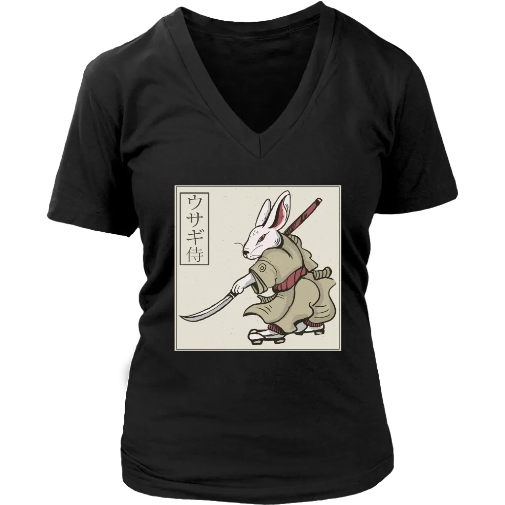 Funny Rabbit T-shirt, Funny Rabbit Gift, Rabbit Samurai T-shirt, Samurai Rabbit Shirt