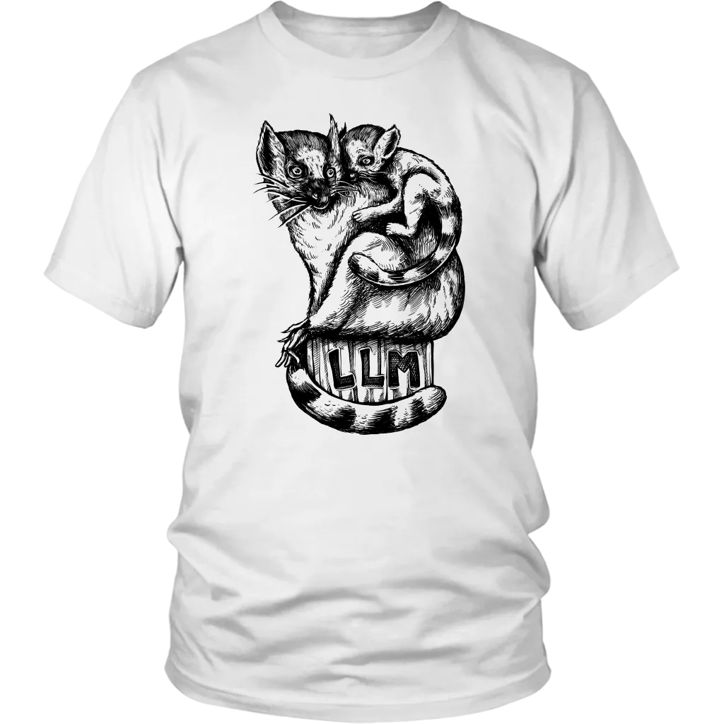 Gift for Animal Lover, Lemur Mother and Child T-shirt
