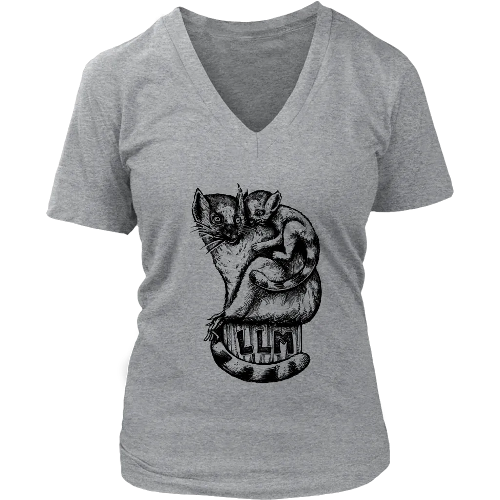 Gift for Animal Lover, Lemur Mother and Child T-shirt