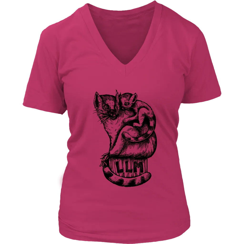 Gift for Animal Lover, Lemur Mother and Child T-shirt