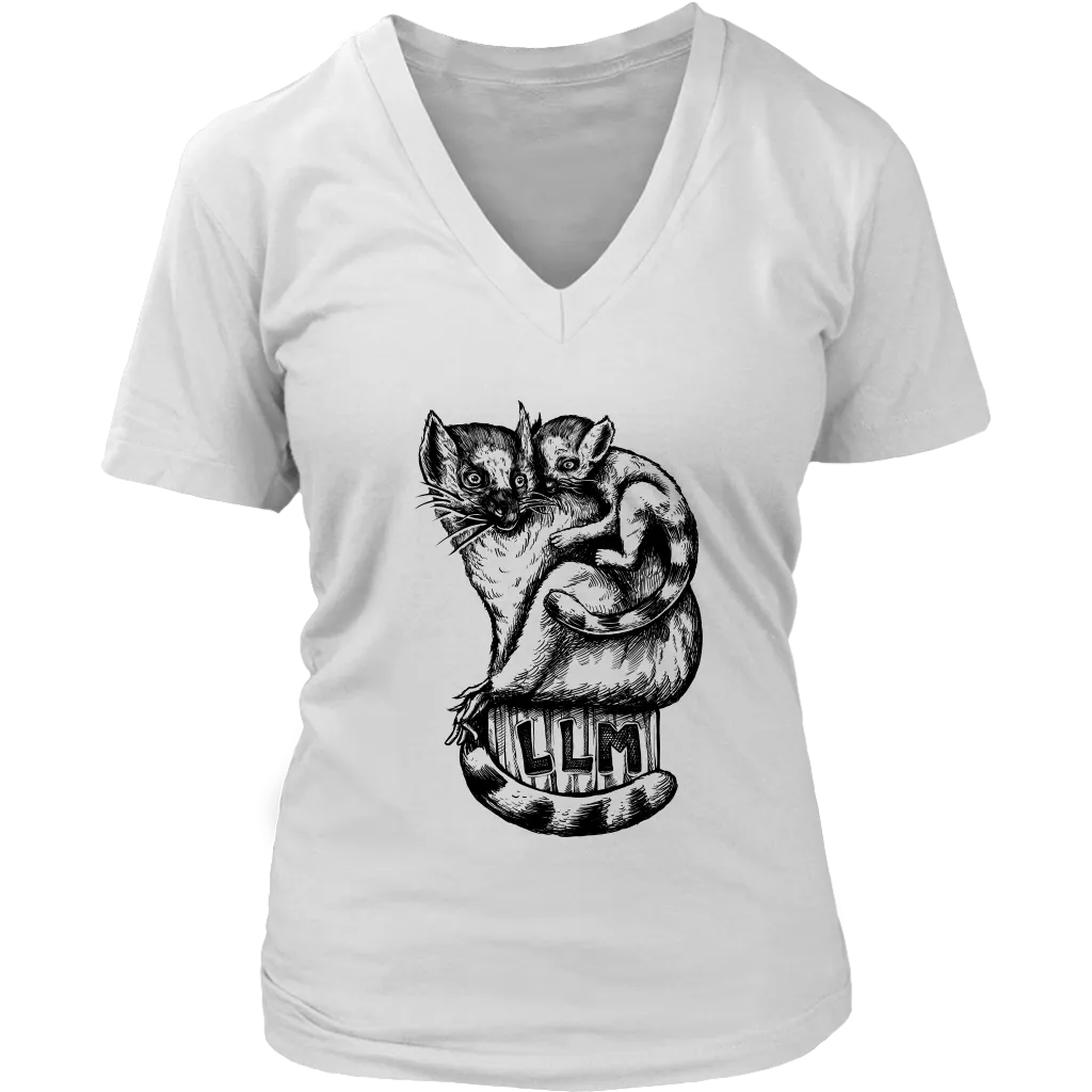 Gift for Animal Lover, Lemur Mother and Child T-shirt
