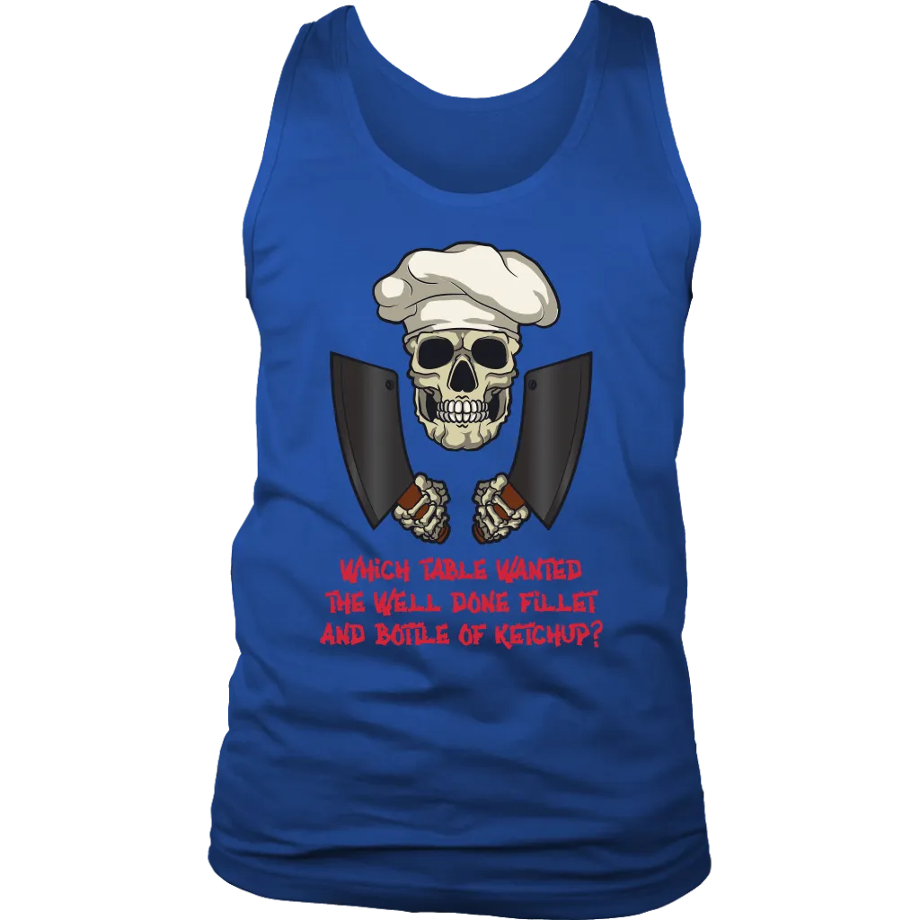 Gift for Chef, Chef with Attitude T-shirt, Skull Shirt for Chef, Chef Skull Shirt
