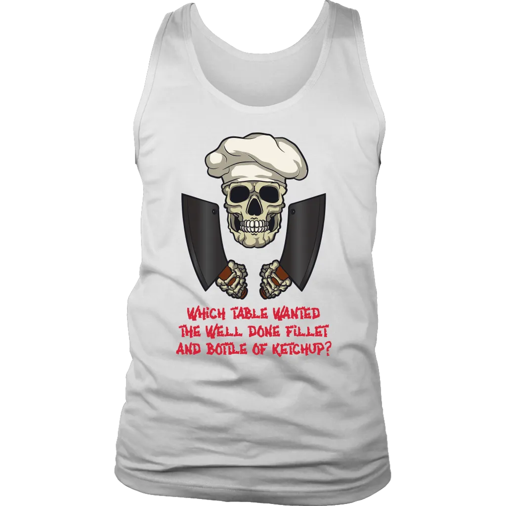 Gift for Chef, Chef with Attitude T-shirt, Skull Shirt for Chef, Chef Skull Shirt