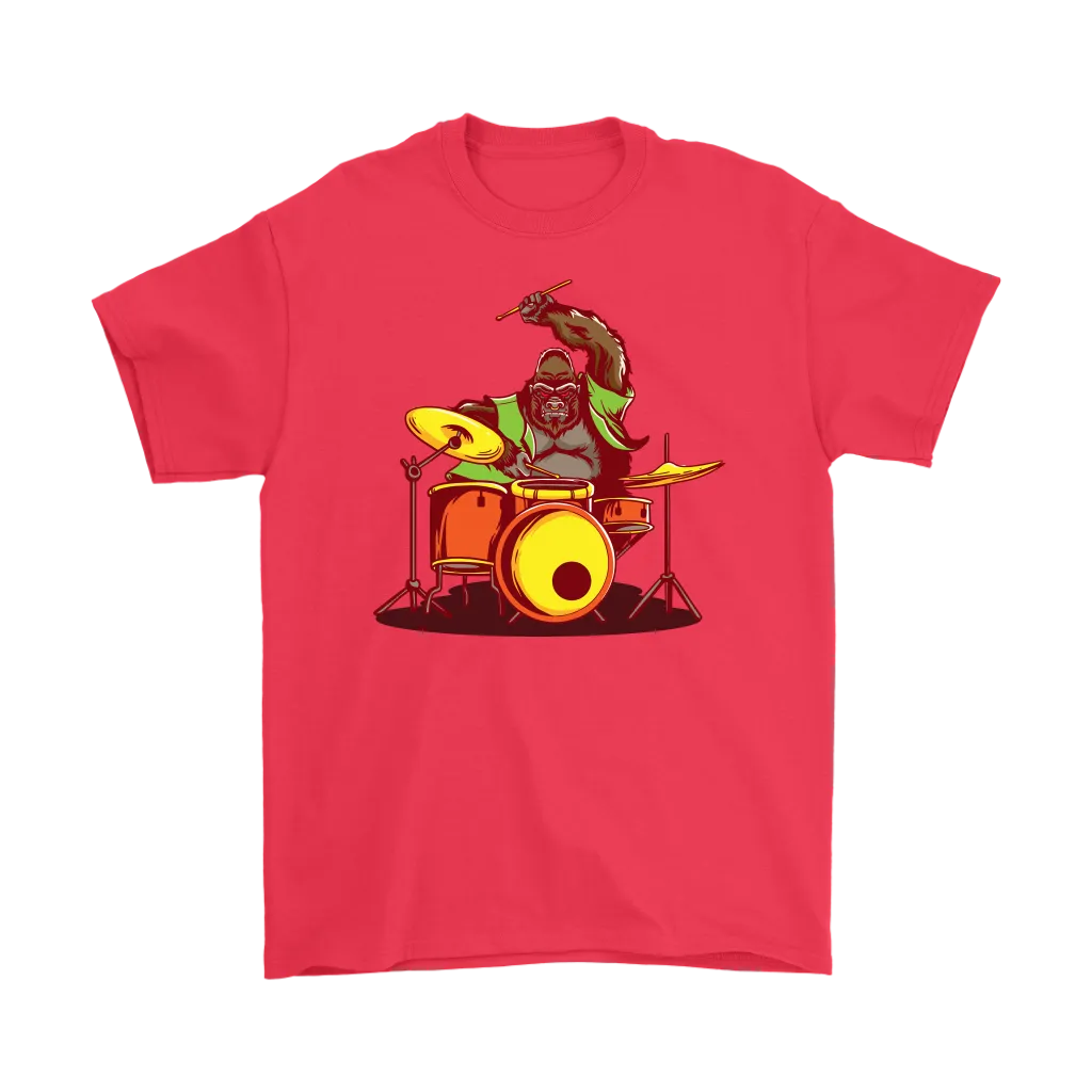 Gift for Drummer, Gorilla Drummer T-shirt, Gorilla Shirt