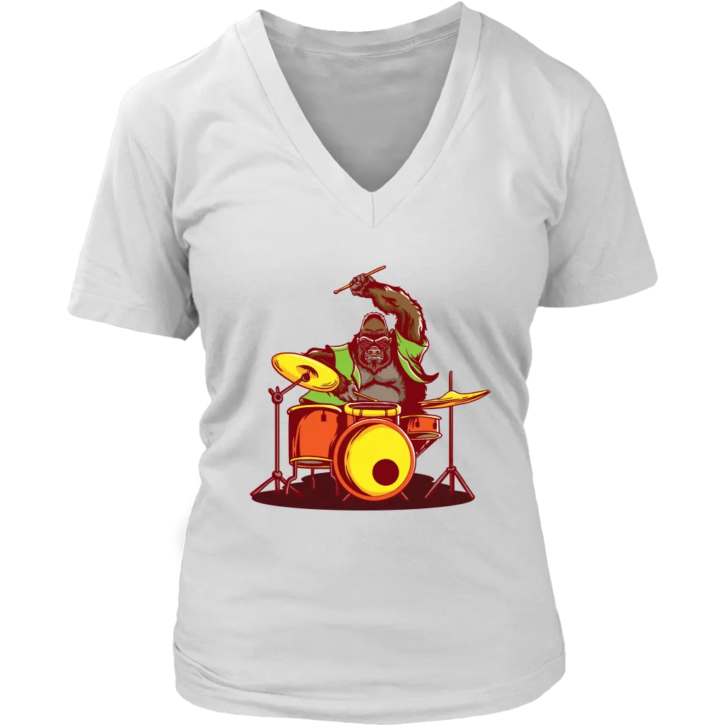 Gift for Drummer, Gorilla Drummer T-shirt, Gorilla Shirt