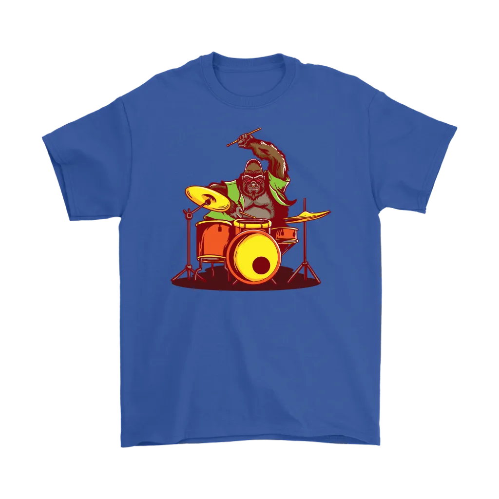 Gift for Drummer, Gorilla Drummer T-shirt, Gorilla Shirt