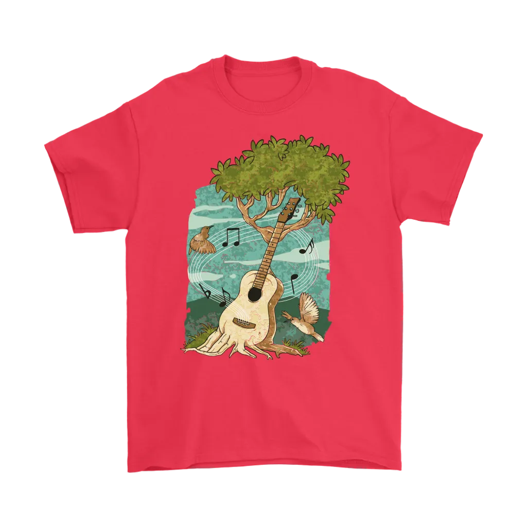 Gift for Music Lover, Guitar Lover T-shirt, Musical Tree of Life Shirt, Guitar Tree T-shirt
