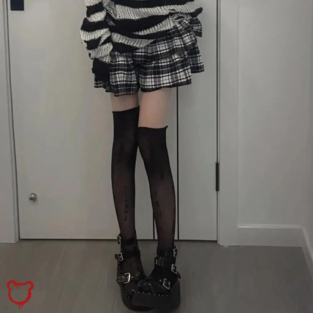 Grunge Stripe Skirt