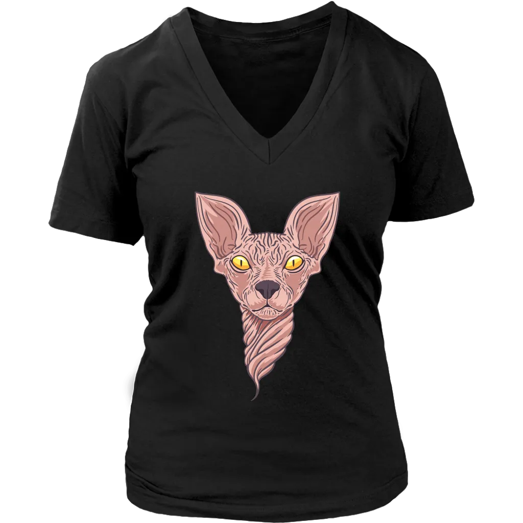Hairless Cat Shirt, Twisty-cat T-shirt