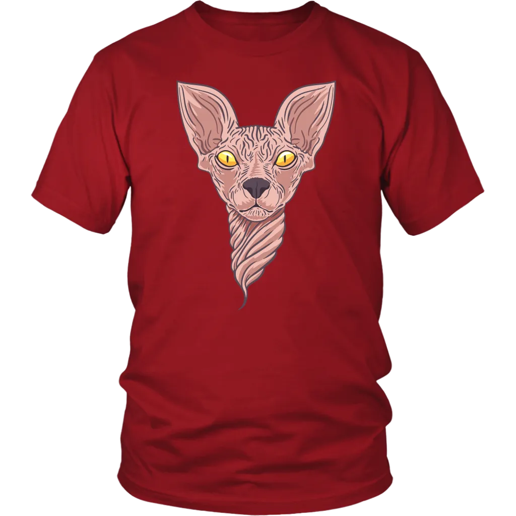 Hairless Cat Shirt, Twisty-cat T-shirt