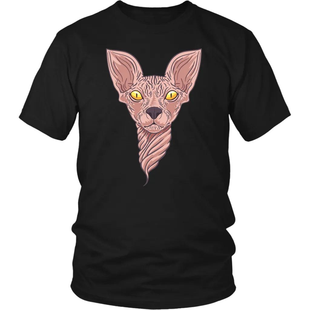 Hairless Cat Shirt, Twisty-cat T-shirt