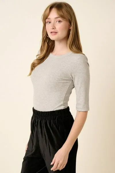 Hazel Blues® |  Mittoshop Round Neck Half Sleeve T-Shirt