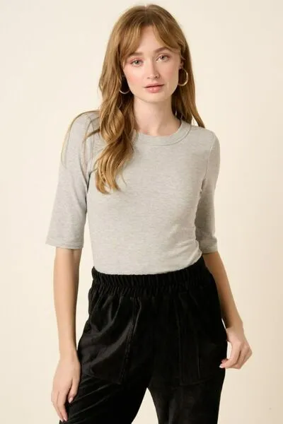 Hazel Blues® |  Mittoshop Round Neck Half Sleeve T-Shirt