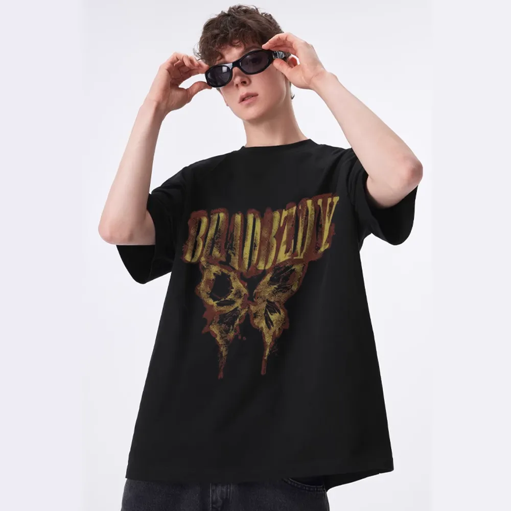 High Street Butterfly Flame Letters T-Shirt