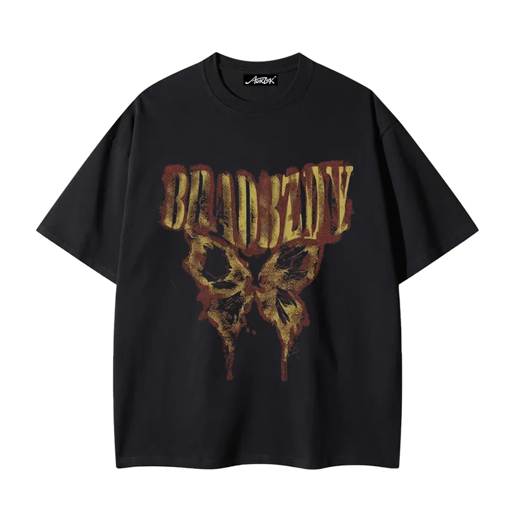 High Street Butterfly Flame Letters T-Shirt