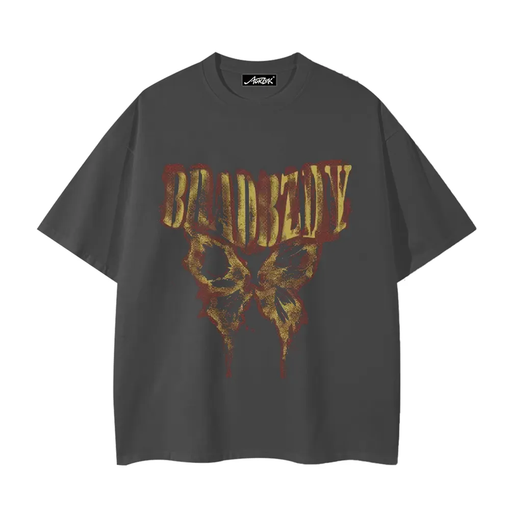 High Street Butterfly Flame Letters T-Shirt