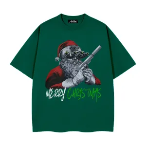 High Street Santa Claus With A Gun T-Shirt