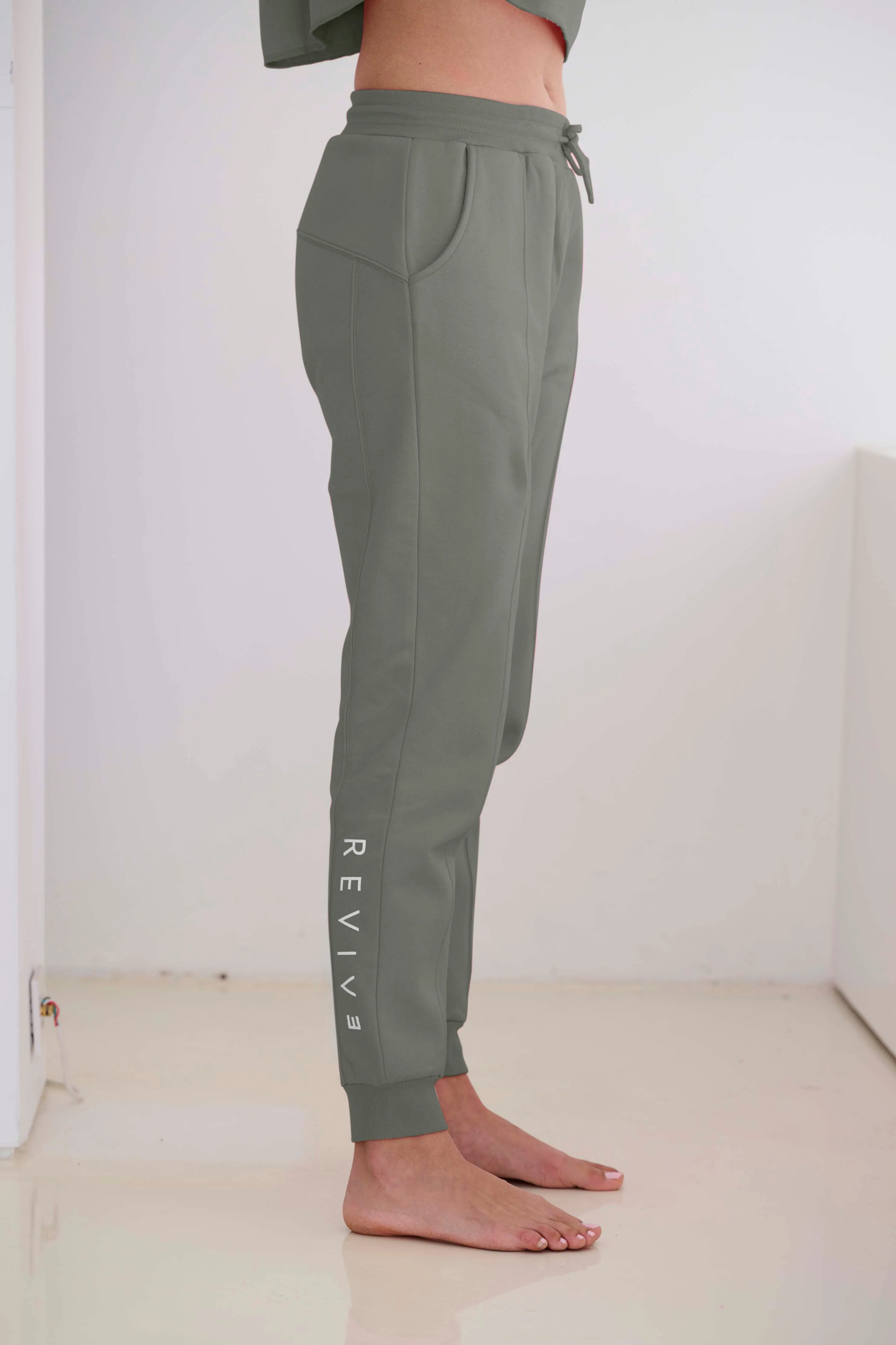 High-waisted Jogger Khaki
