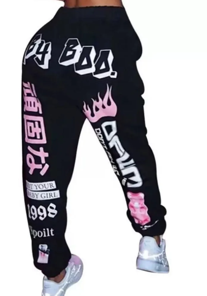 Hip Hop Print Pants