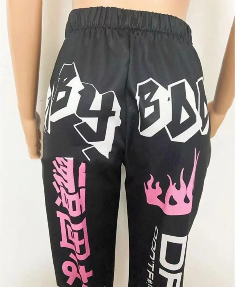 Hip Hop Print Pants