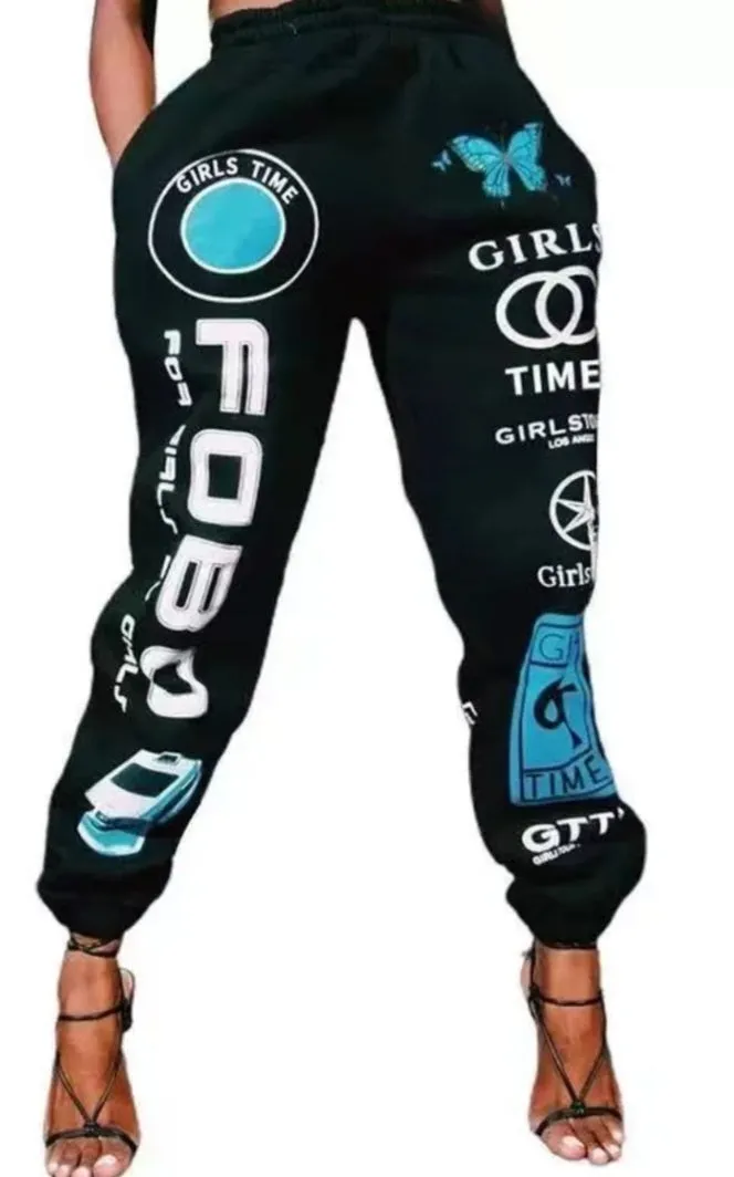 Hip Hop Print Pants