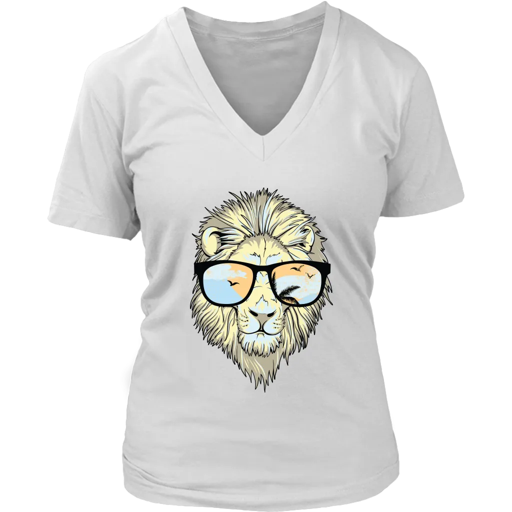 Hipster Lion T-shirt, Funny Gift for Lion Lover, Hipster Lion Shirt, Lion Shirt, Lion T-shirt