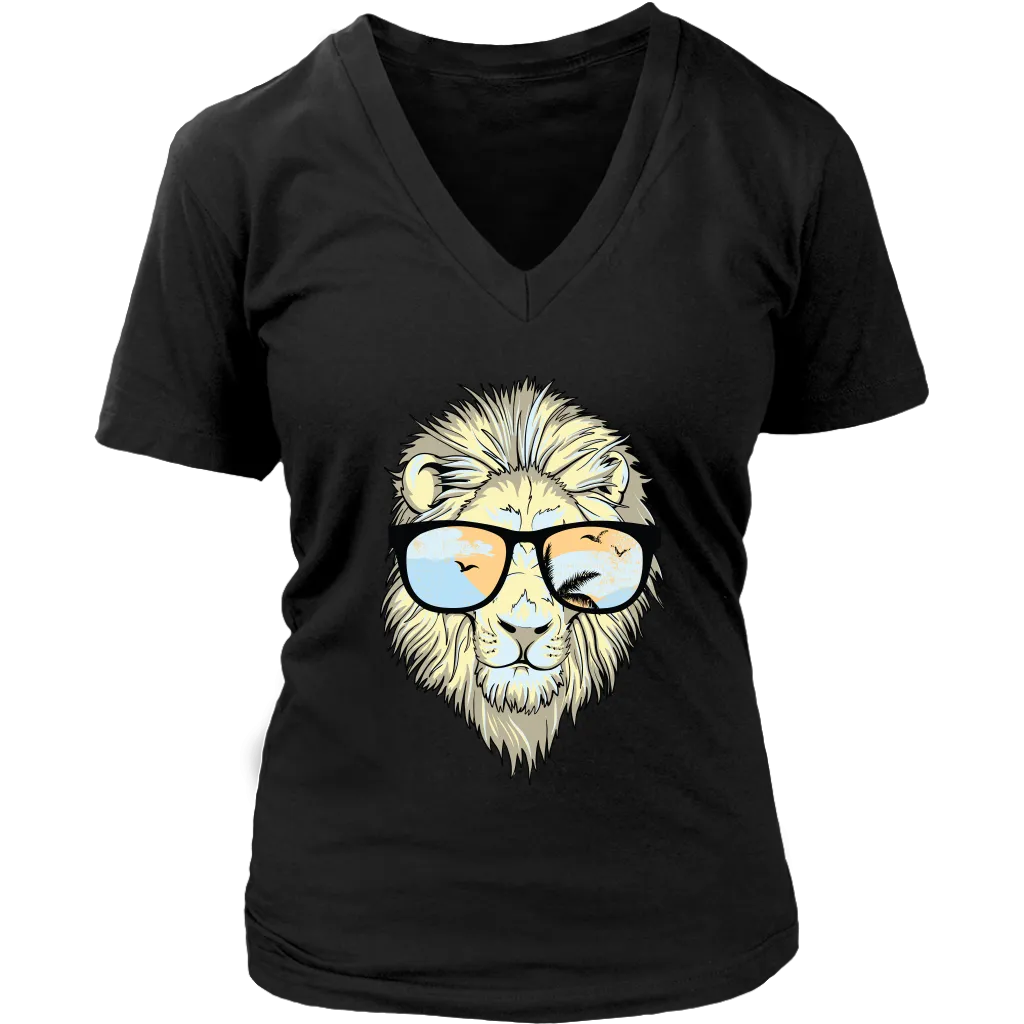 Hipster Lion T-shirt, Funny Gift for Lion Lover, Hipster Lion Shirt, Lion Shirt, Lion T-shirt
