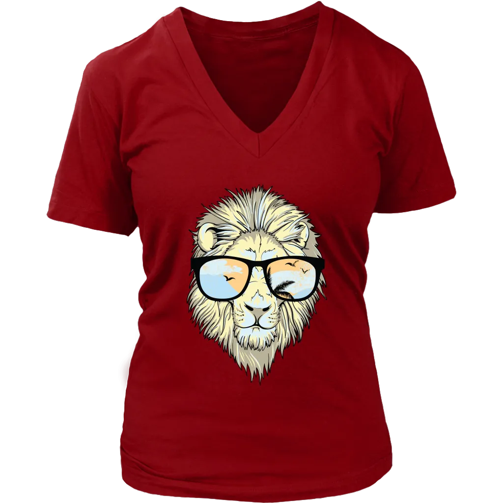 Hipster Lion T-shirt, Funny Gift for Lion Lover, Hipster Lion Shirt, Lion Shirt, Lion T-shirt