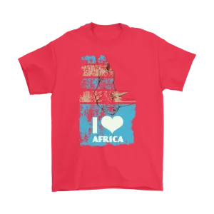 I Love Africa T-shirt, Rhino Gift, Rhino T-shirt, Rhinoceros T-shirt, Africa Shirt