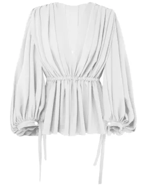 Ivory Gathered Dryad Blouse