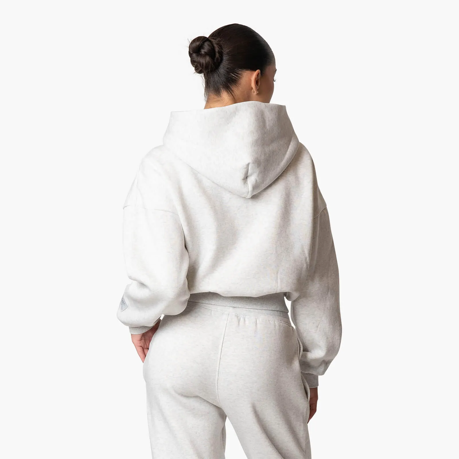 JADA ZIP HOODIE | LIGHT GREY MELEE