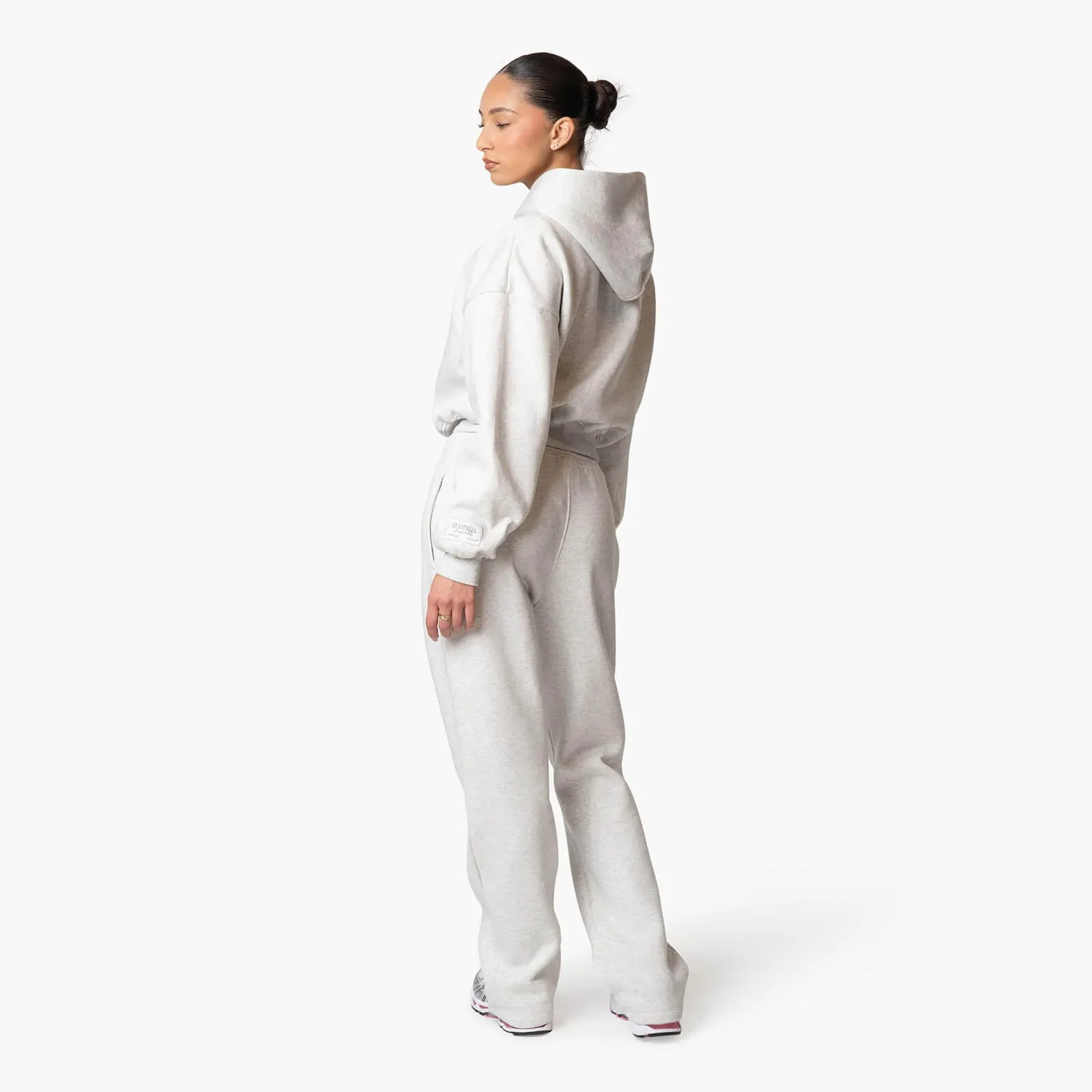 JADA ZIP HOODIE | LIGHT GREY MELEE