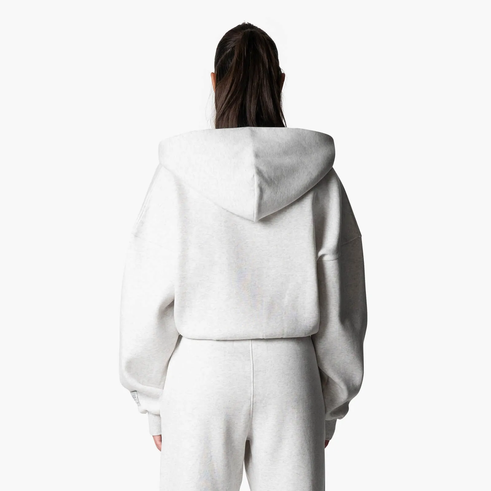 JADA ZIP HOODIE | LIGHT GREY MELEE