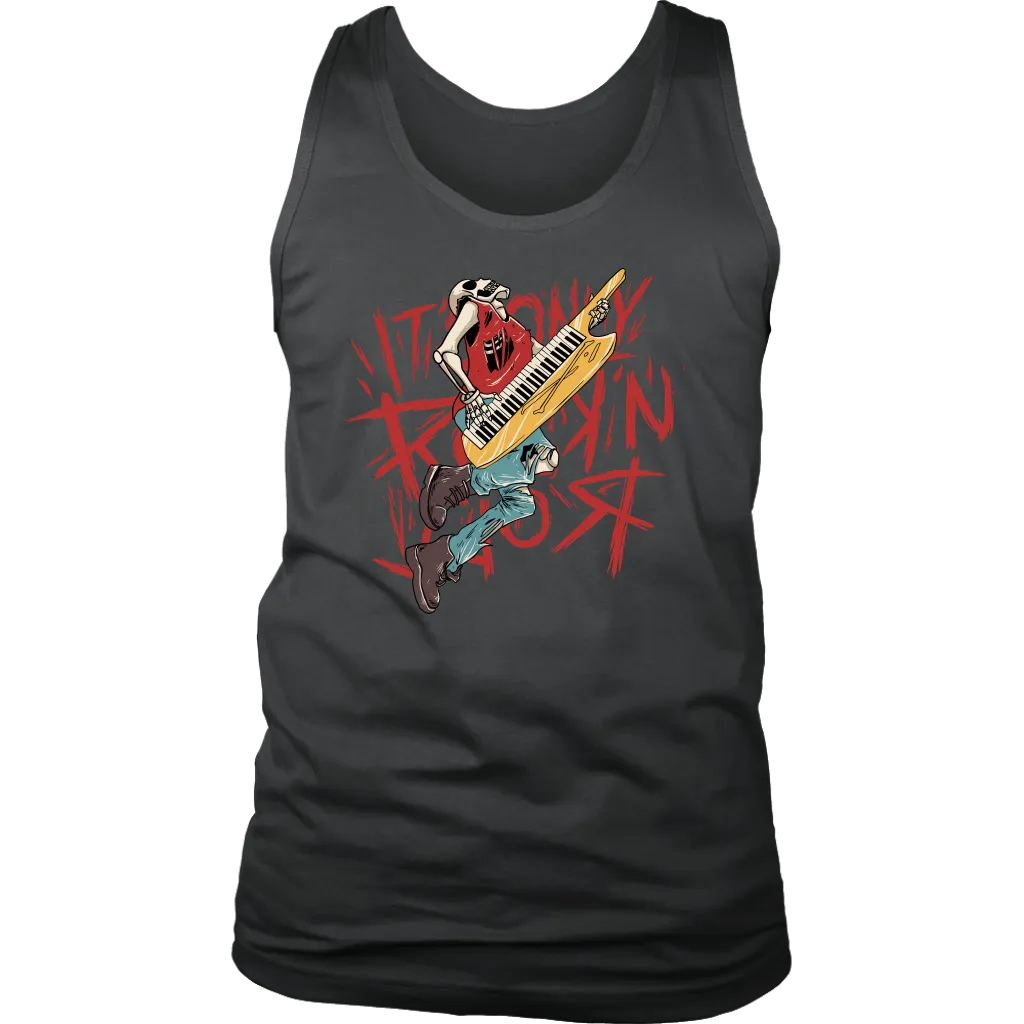 Keyboard Player T-shirt, Gift for Keyboard Player, Skeleton Keyboard Player Shirt, Rock and Roll T-shirt