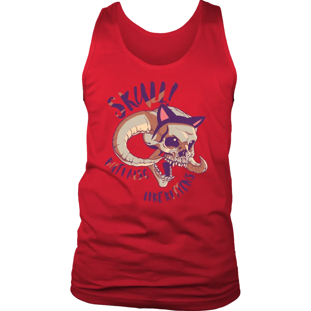 Kitty-Skull T-shirt, Funny Shirt for Cat Lover, Funny Kitten Shirt, Skull Kitten Gift