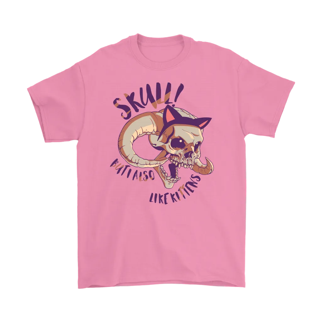 Kitty-Skull T-shirt, Funny Shirt for Cat Lover, Funny Kitten Shirt, Skull Kitten Gift