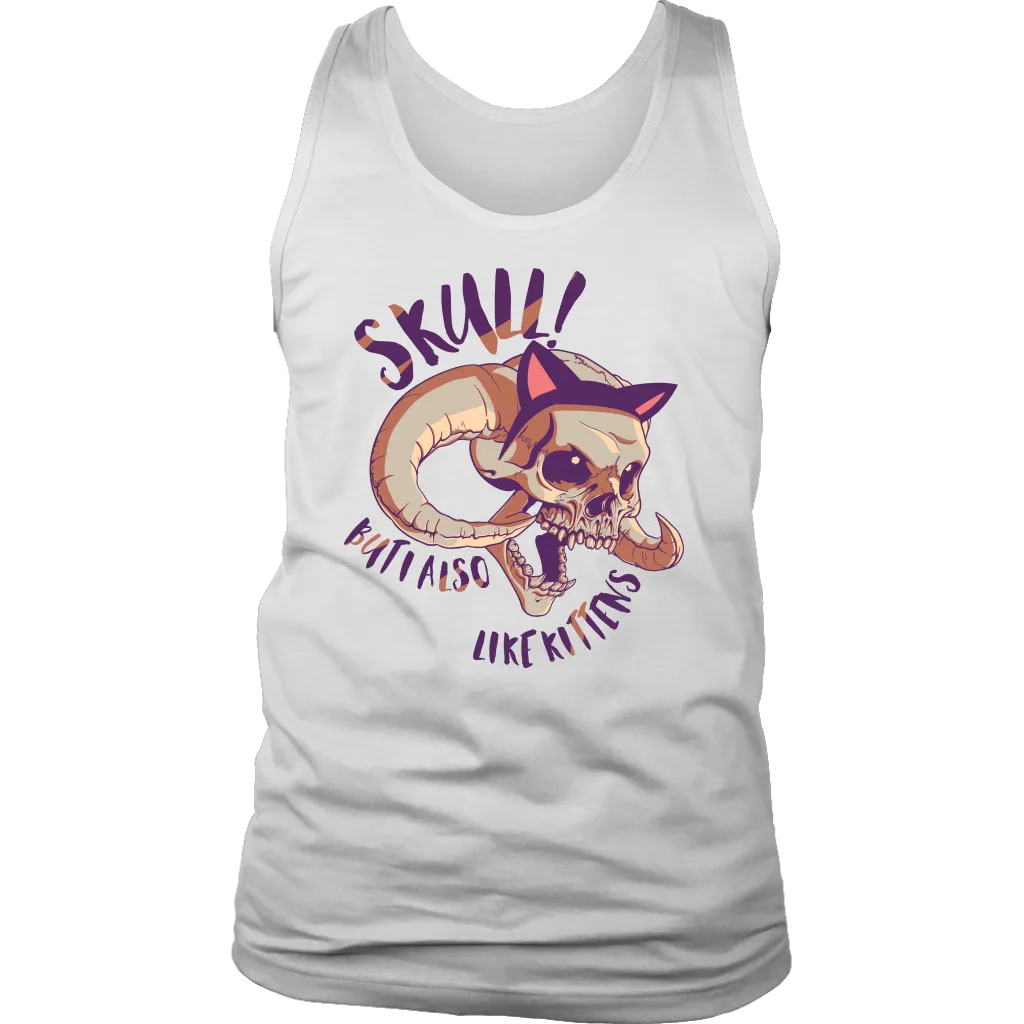 Kitty-Skull T-shirt, Funny Shirt for Cat Lover, Funny Kitten Shirt, Skull Kitten Gift