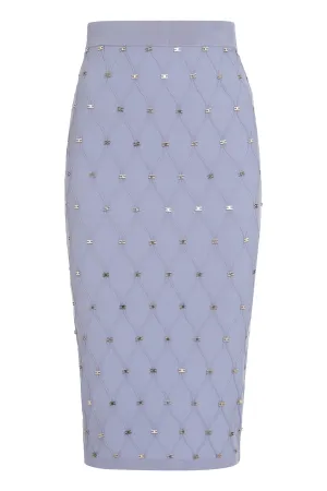 Knit pencil skirt