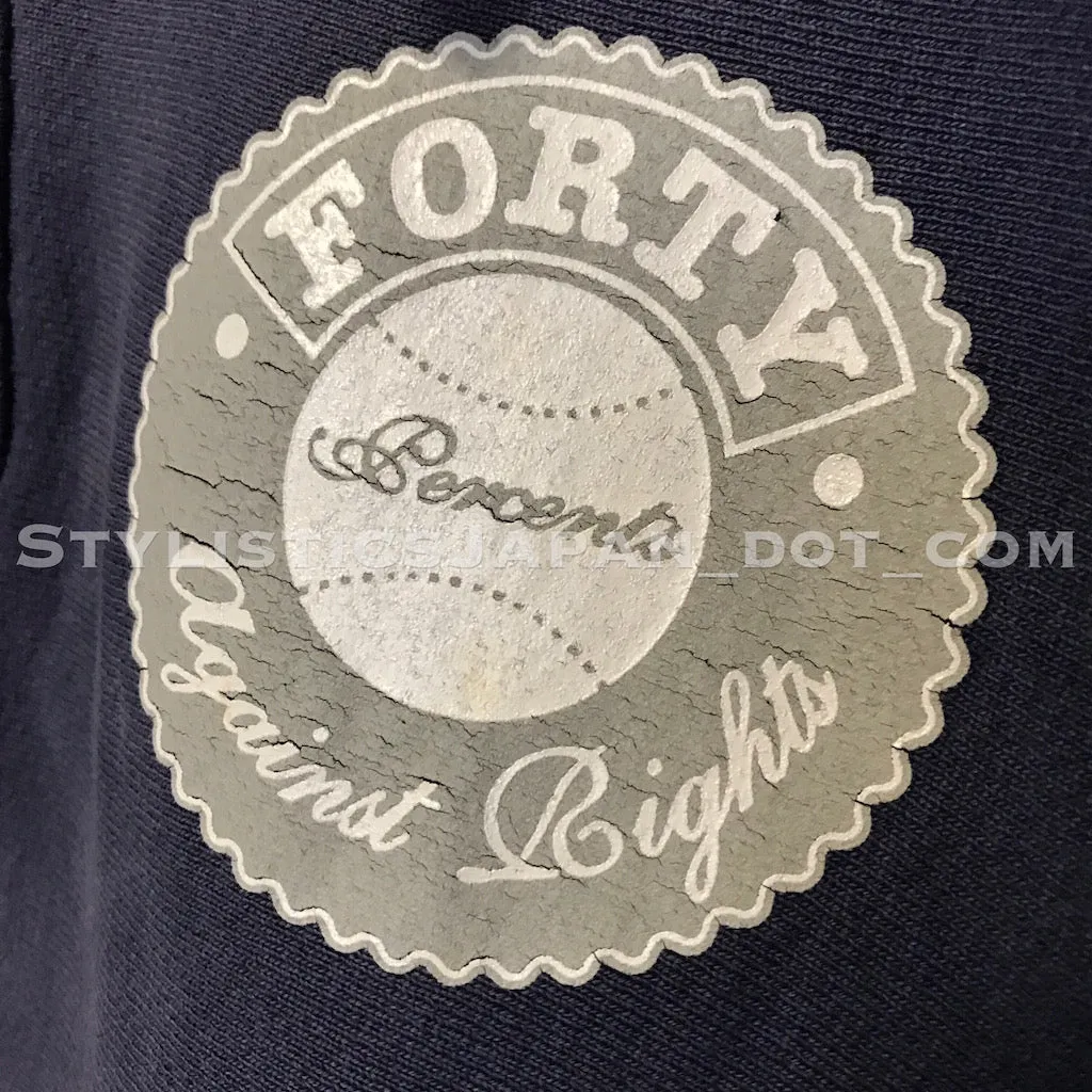 [L] FPAR Vintage Half Zip Mock Neck Pullover Sweatshirt Navy