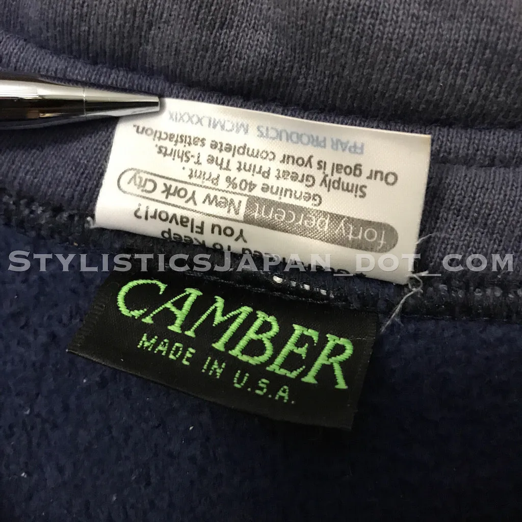 [L] FPAR Vintage Half Zip Mock Neck Pullover Sweatshirt Navy