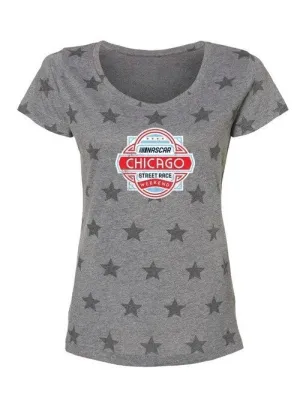 Ladies Chicago Street Race Star T-Shirt