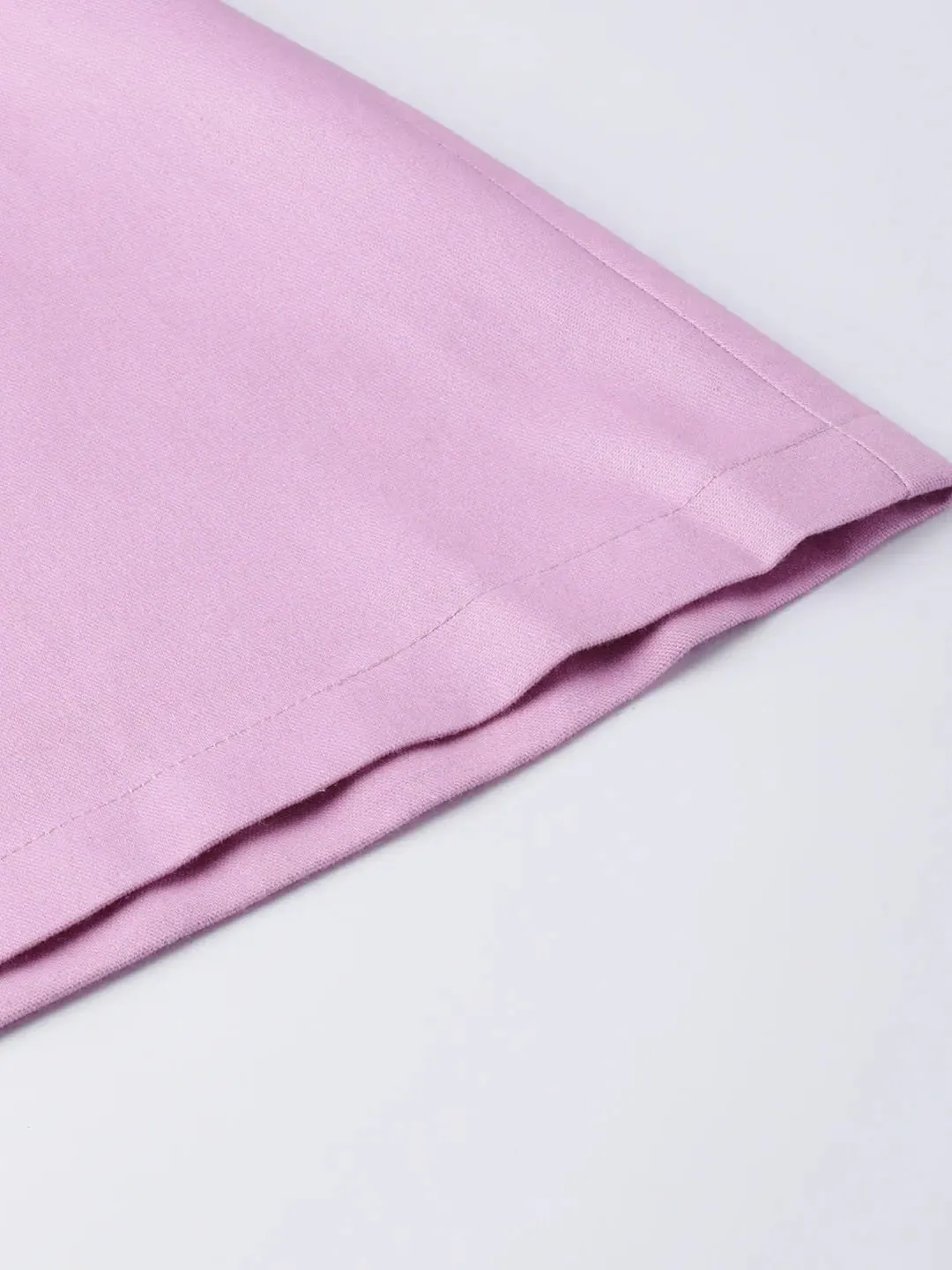 Lavender Denim Longline Buttoned Skirt