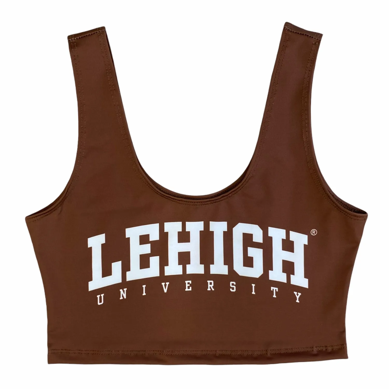 Lehigh Brown Crop Tank Top