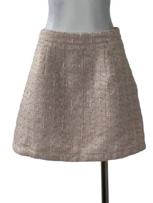 Light Pink Tweed Skirt